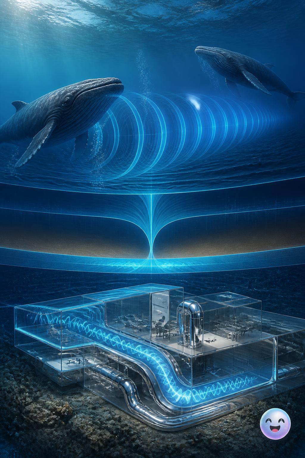 Whales singing through deep ocean channels
