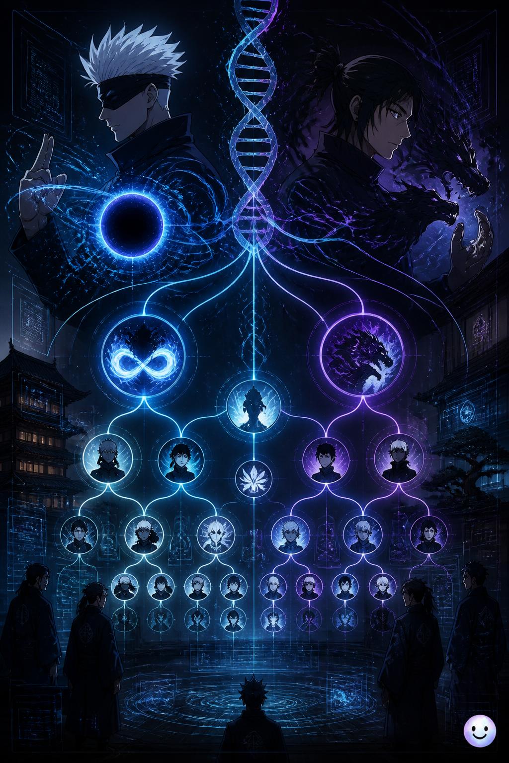 Cursed techniques and hereditary traits