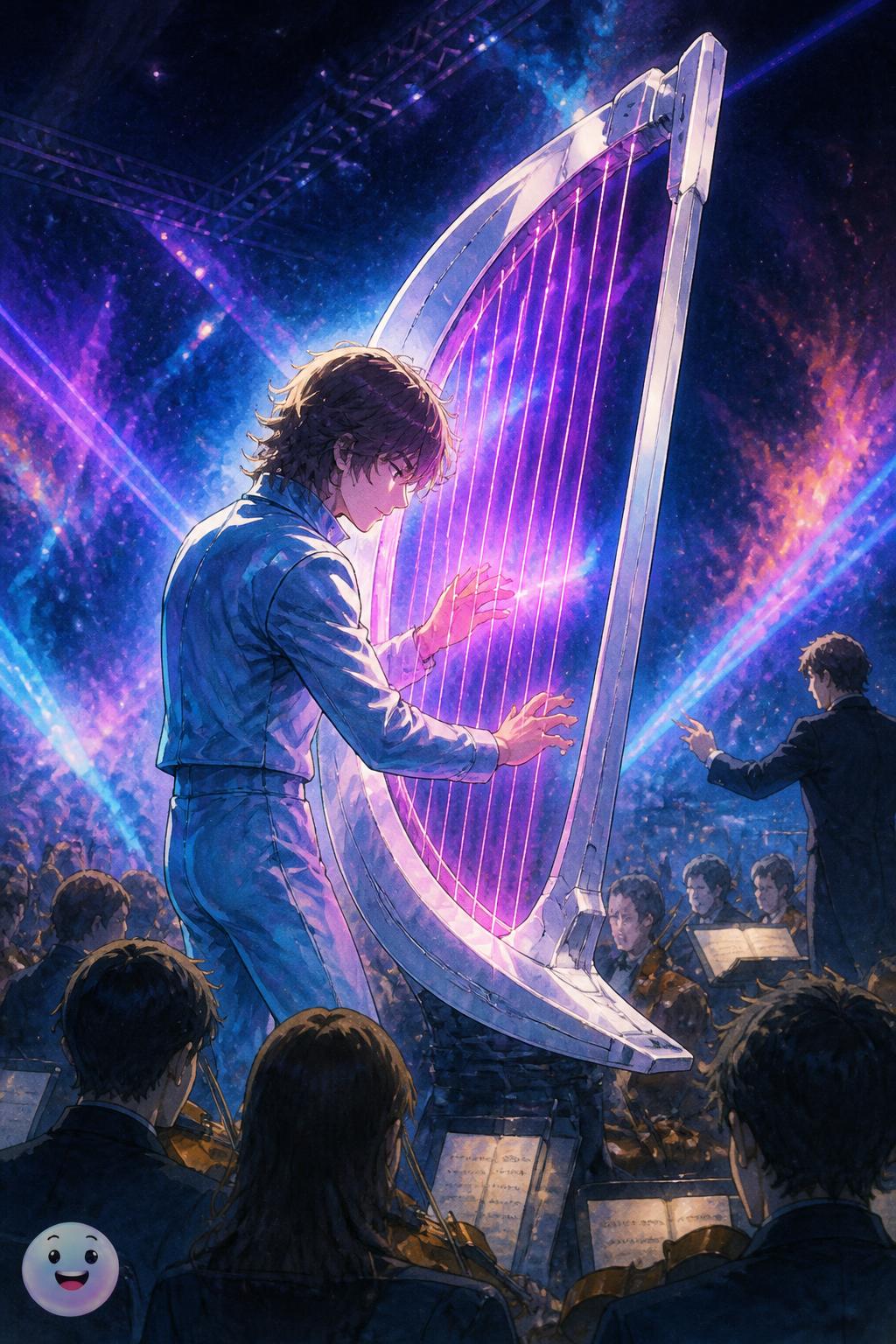 La futuristica arpa laser di Jean-Michel Jarre