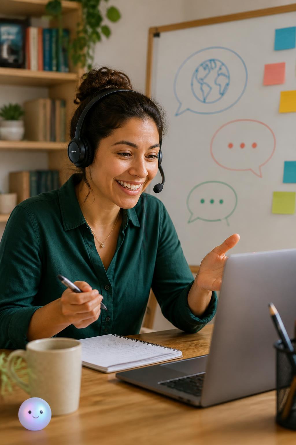Online language tutoring