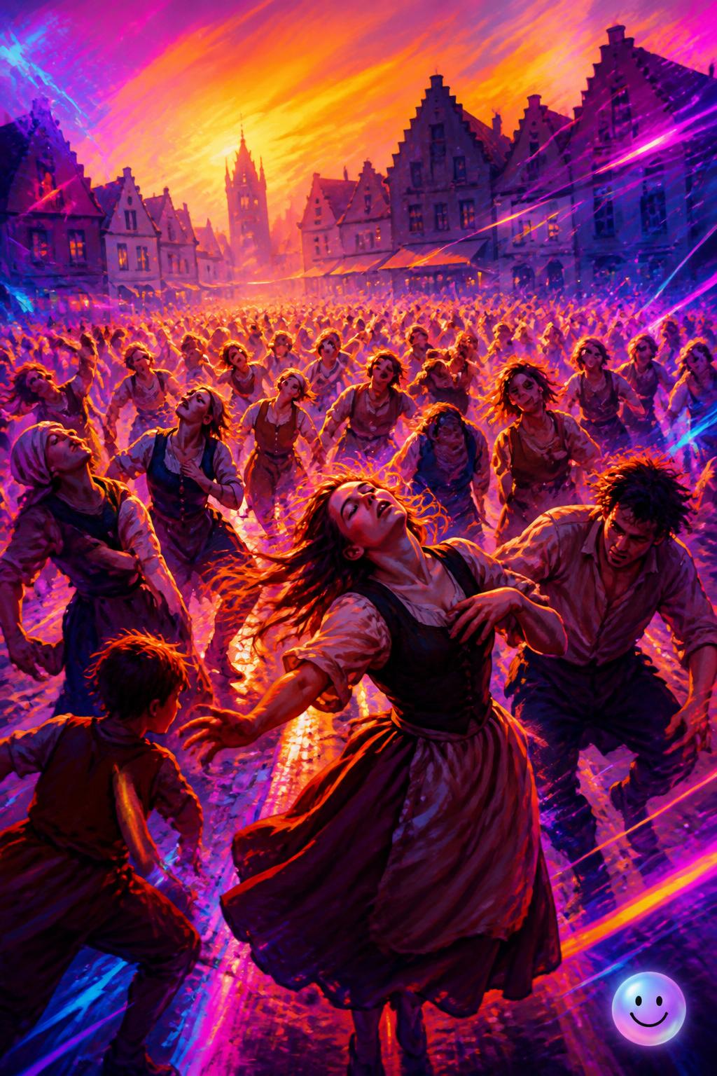 The rapid spread of the dance