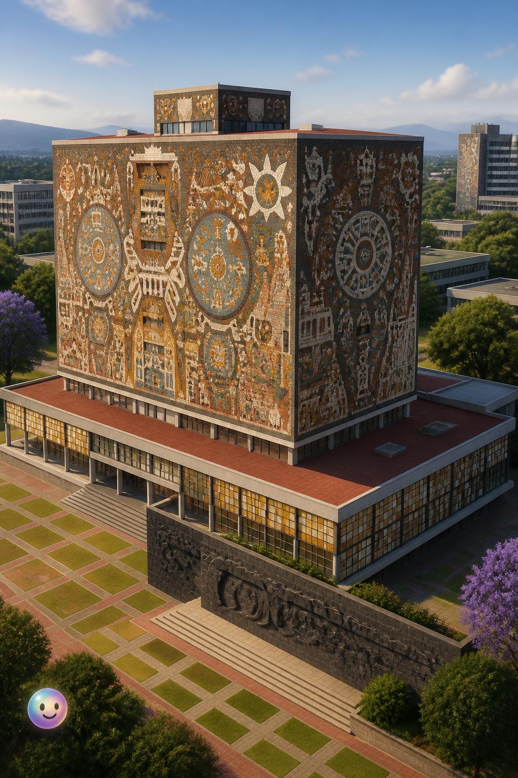 El mural de la Biblioteca Central