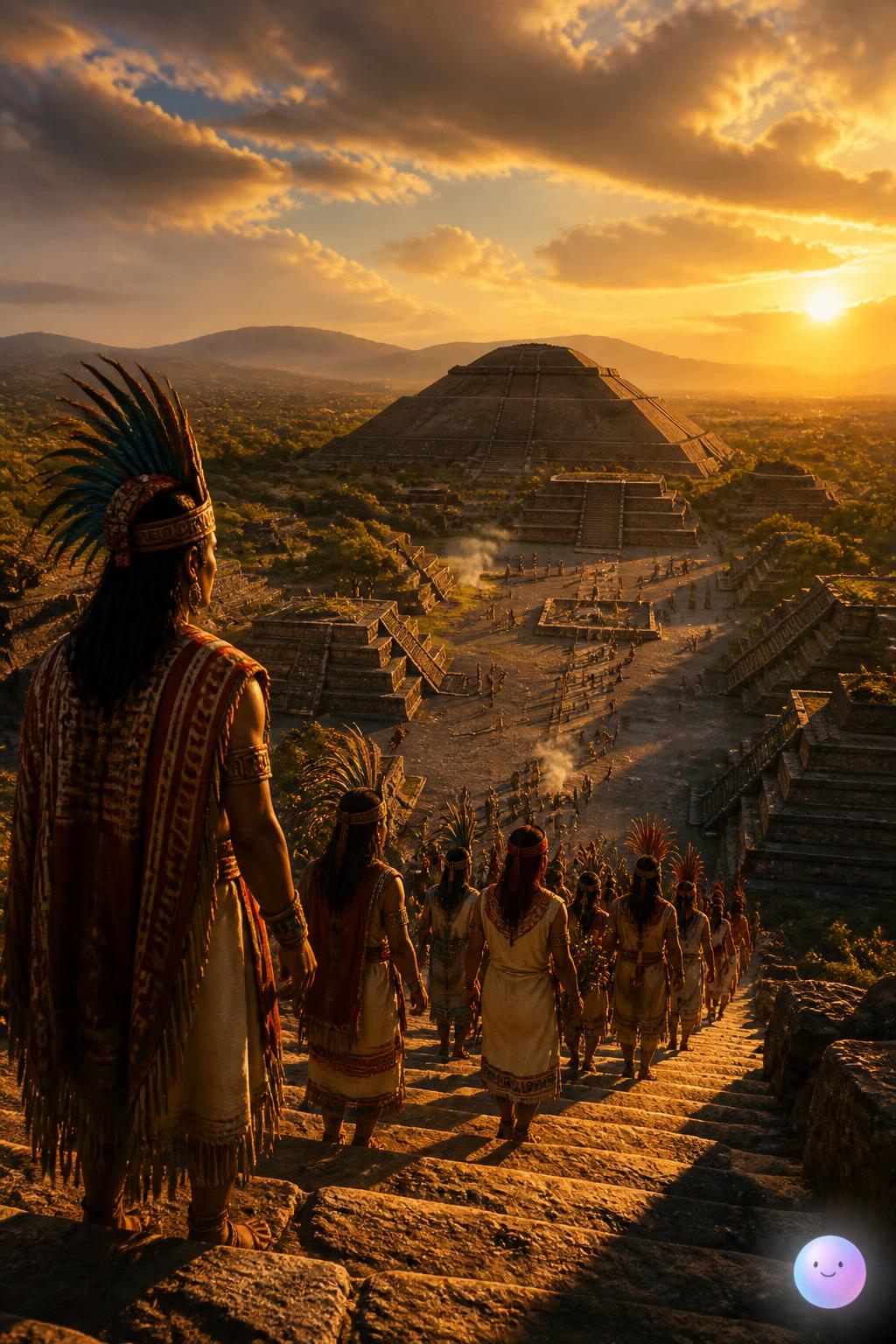 The Aztec pilgrimage to the ruins