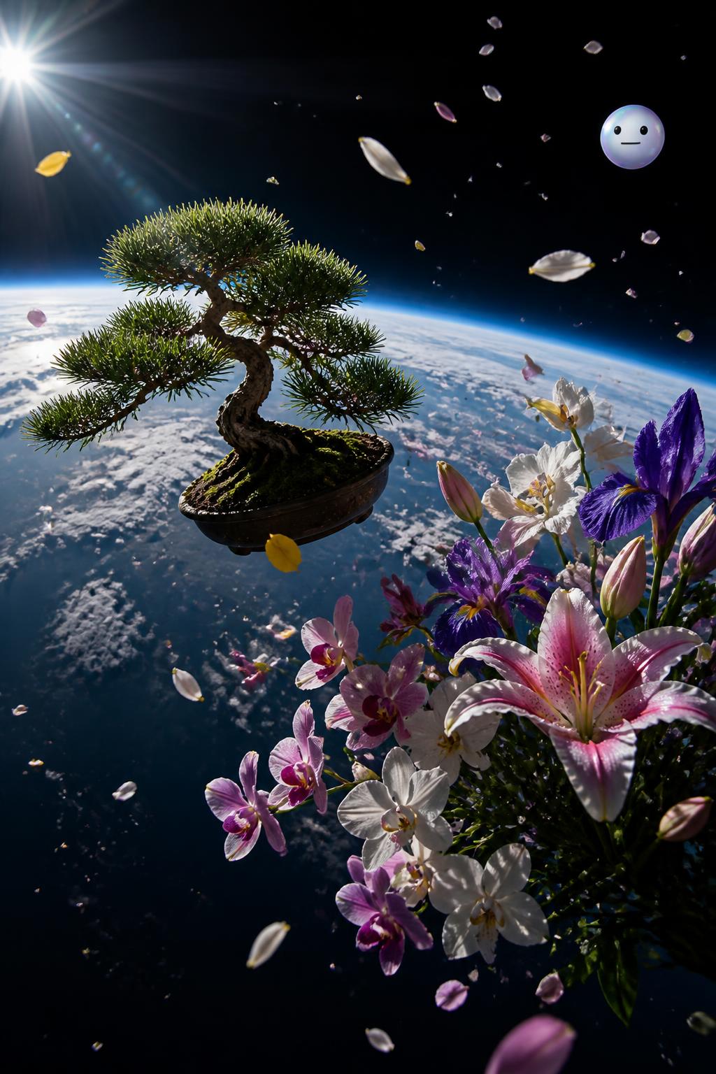 Exobiotanica: Flowers in the stratosphere