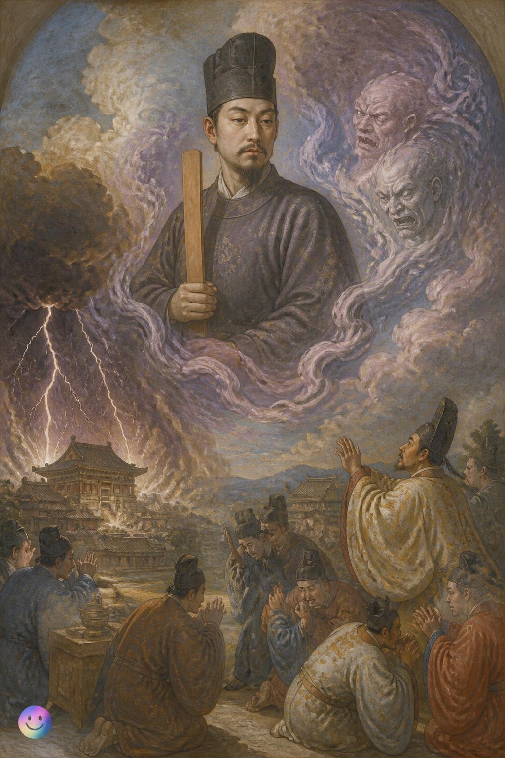 The vengeful spirit of Sugawara no Michizane
