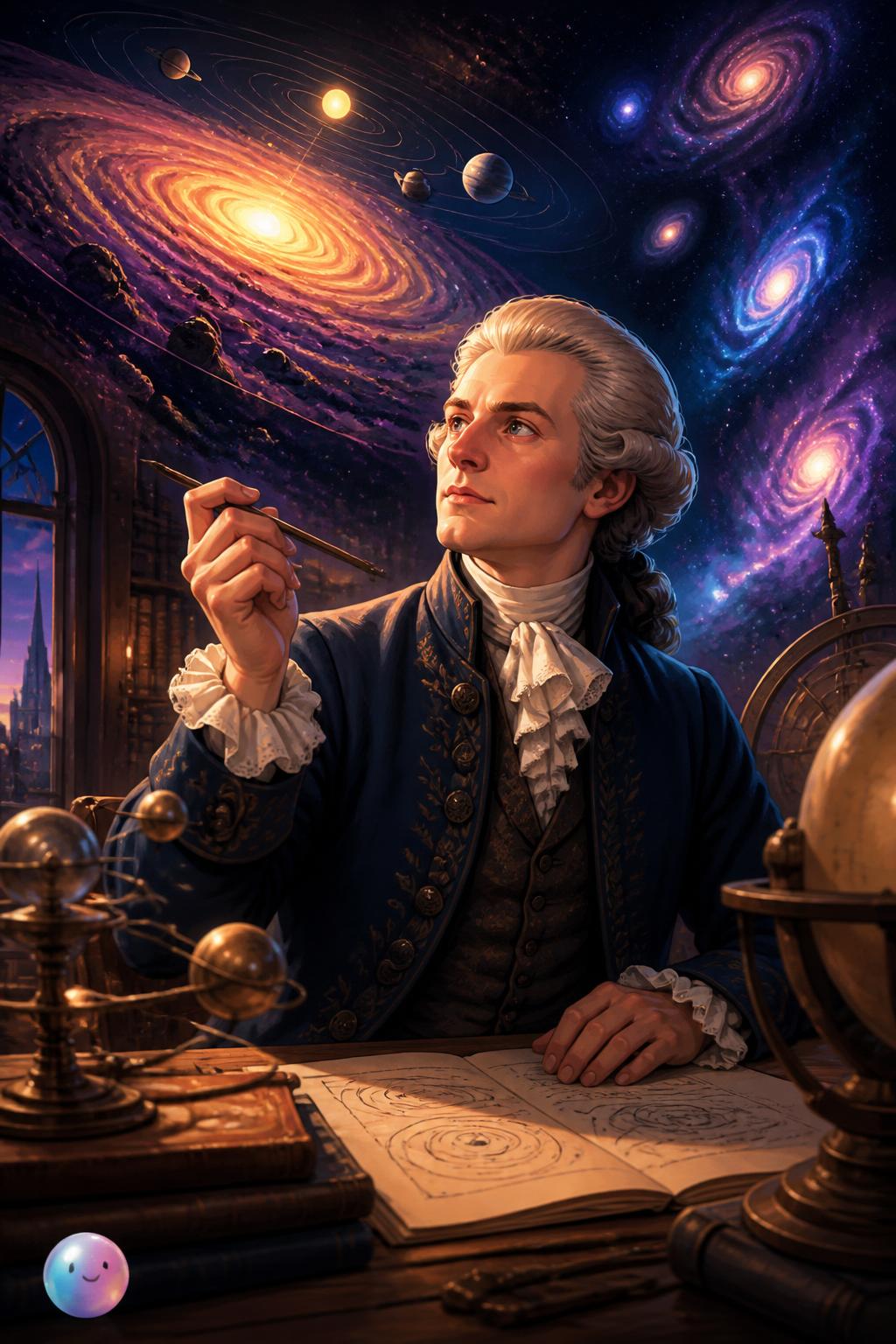 The philosopher who predicted space nebulae