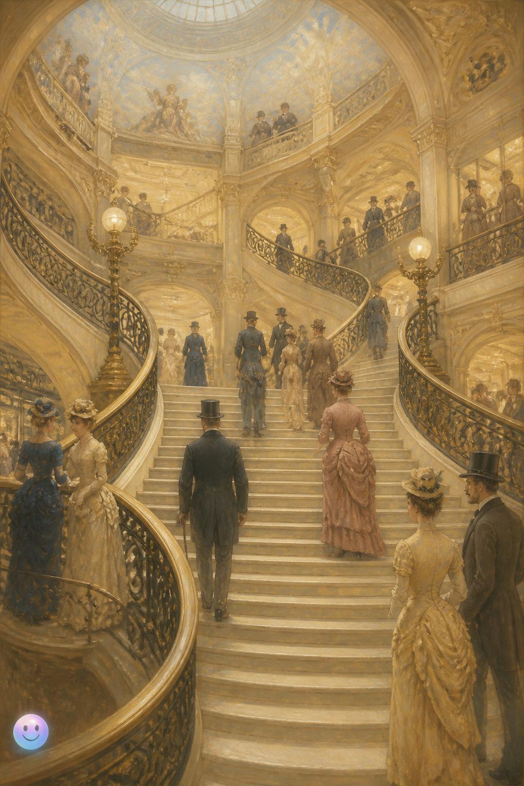 L'escalier monumental inspiré de l'Opéra