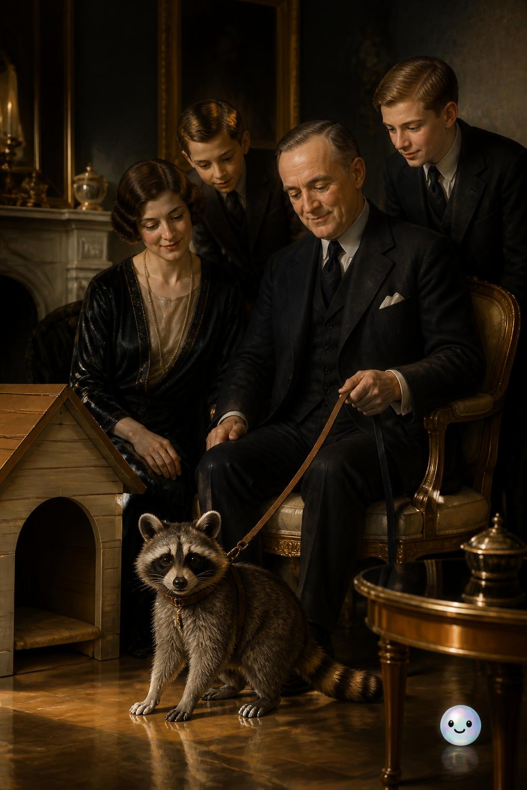Grace Coolidge's famous Thanksgiving rescue raccoon