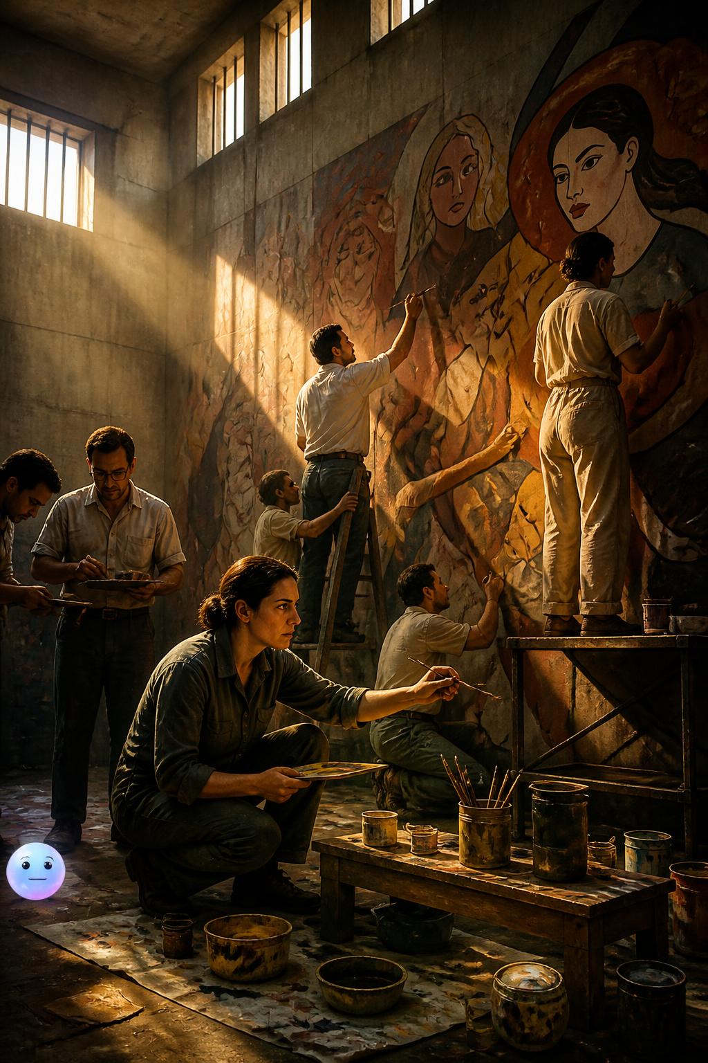 The collaborative prison mural