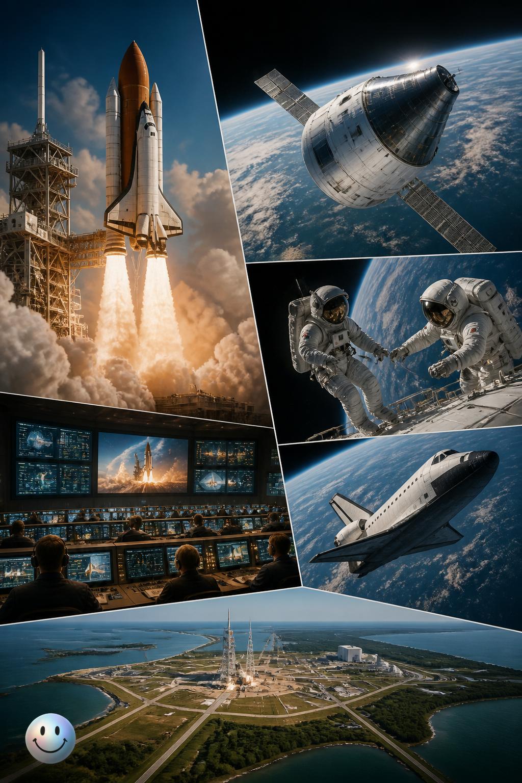The reusable winged Space Shuttle