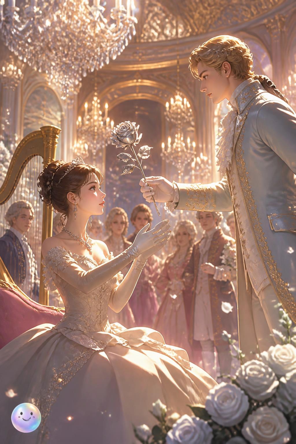 The silver rose of love