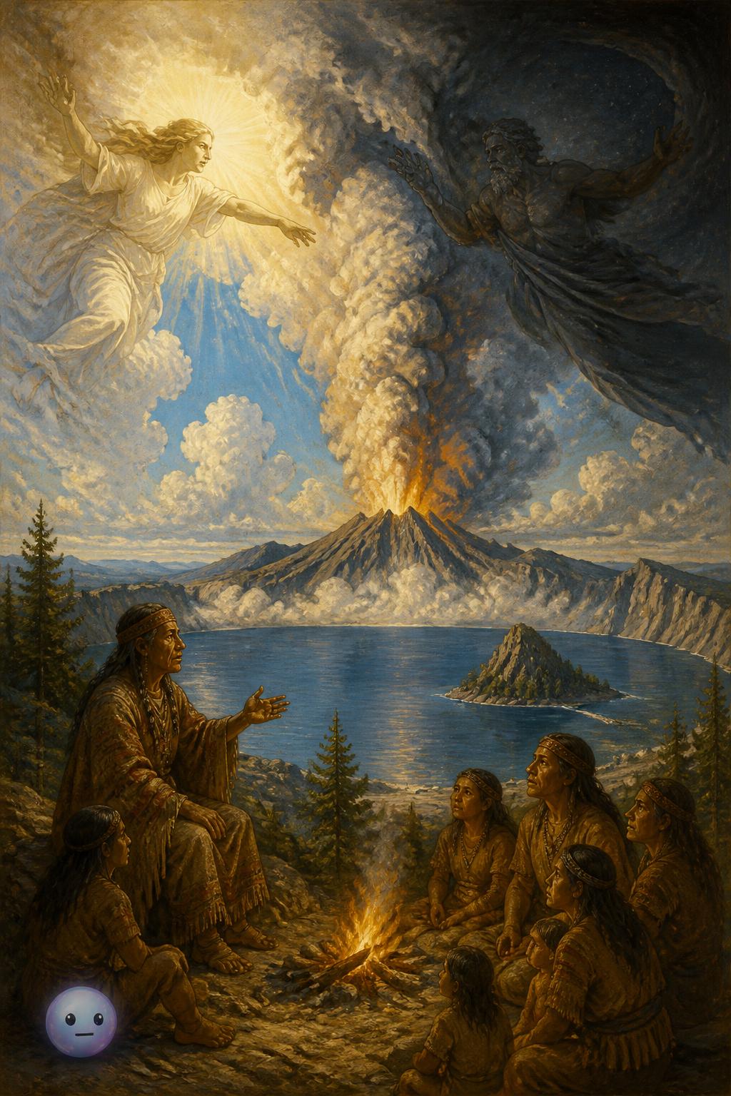 The volcanic warning of the Klamath people