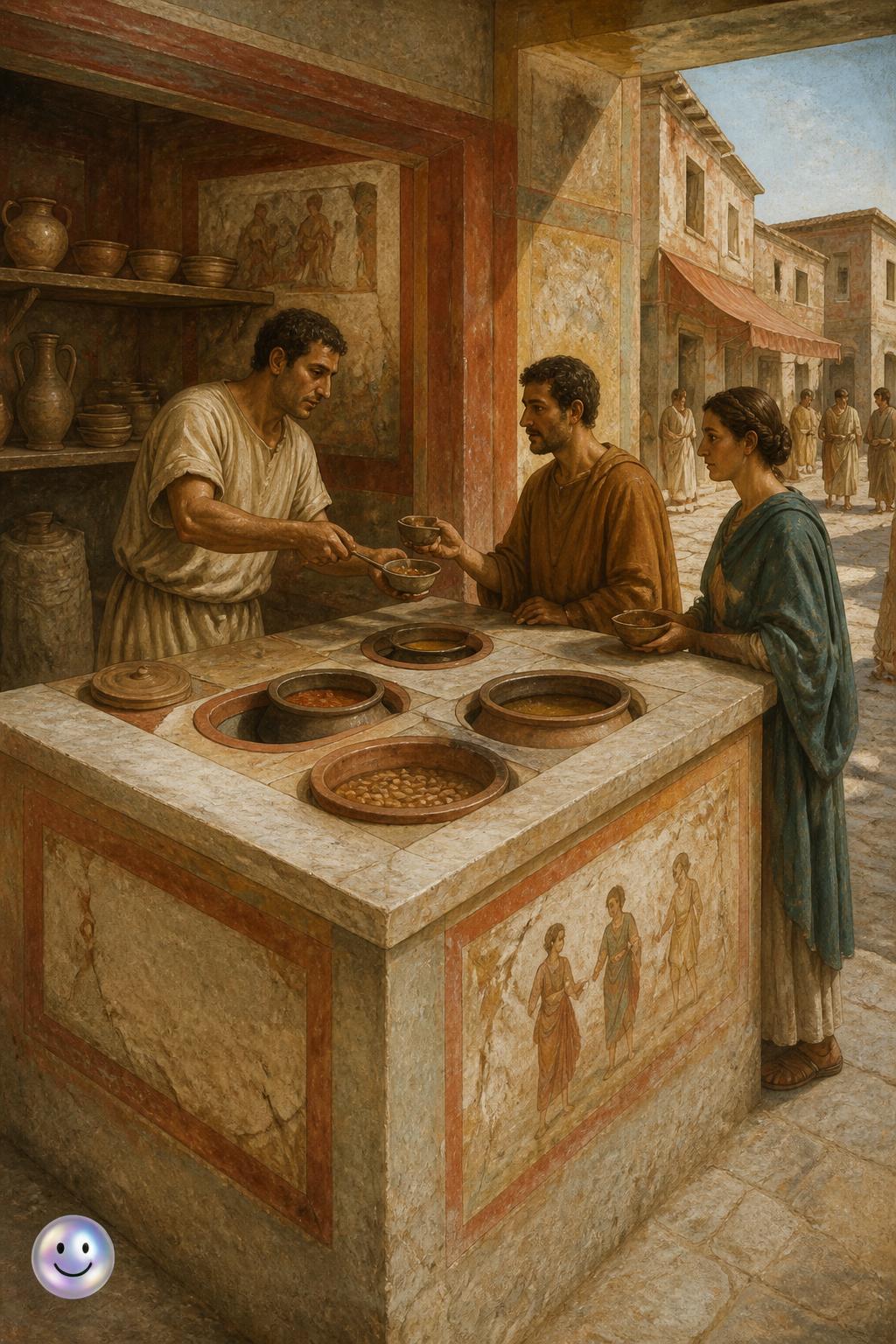 Roman thermopolia and the ancient counter