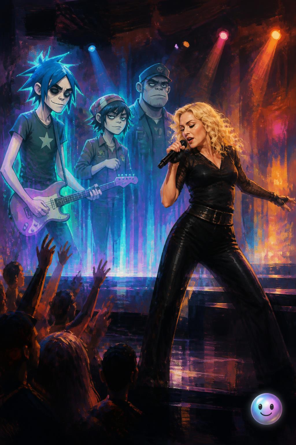 Gorillaz meet Madonna in 3D