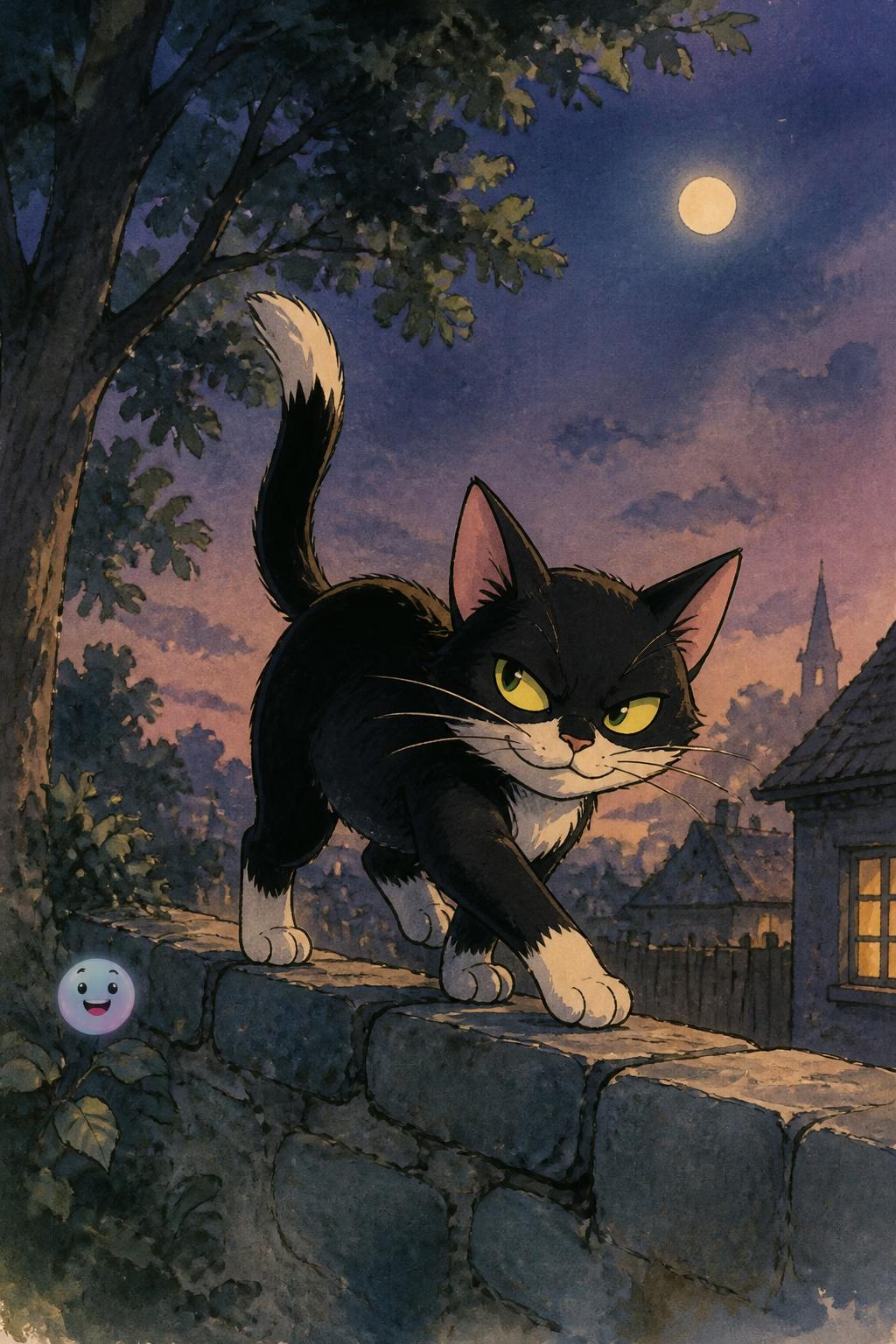 ピーターと狼の「ずる賢い猫」