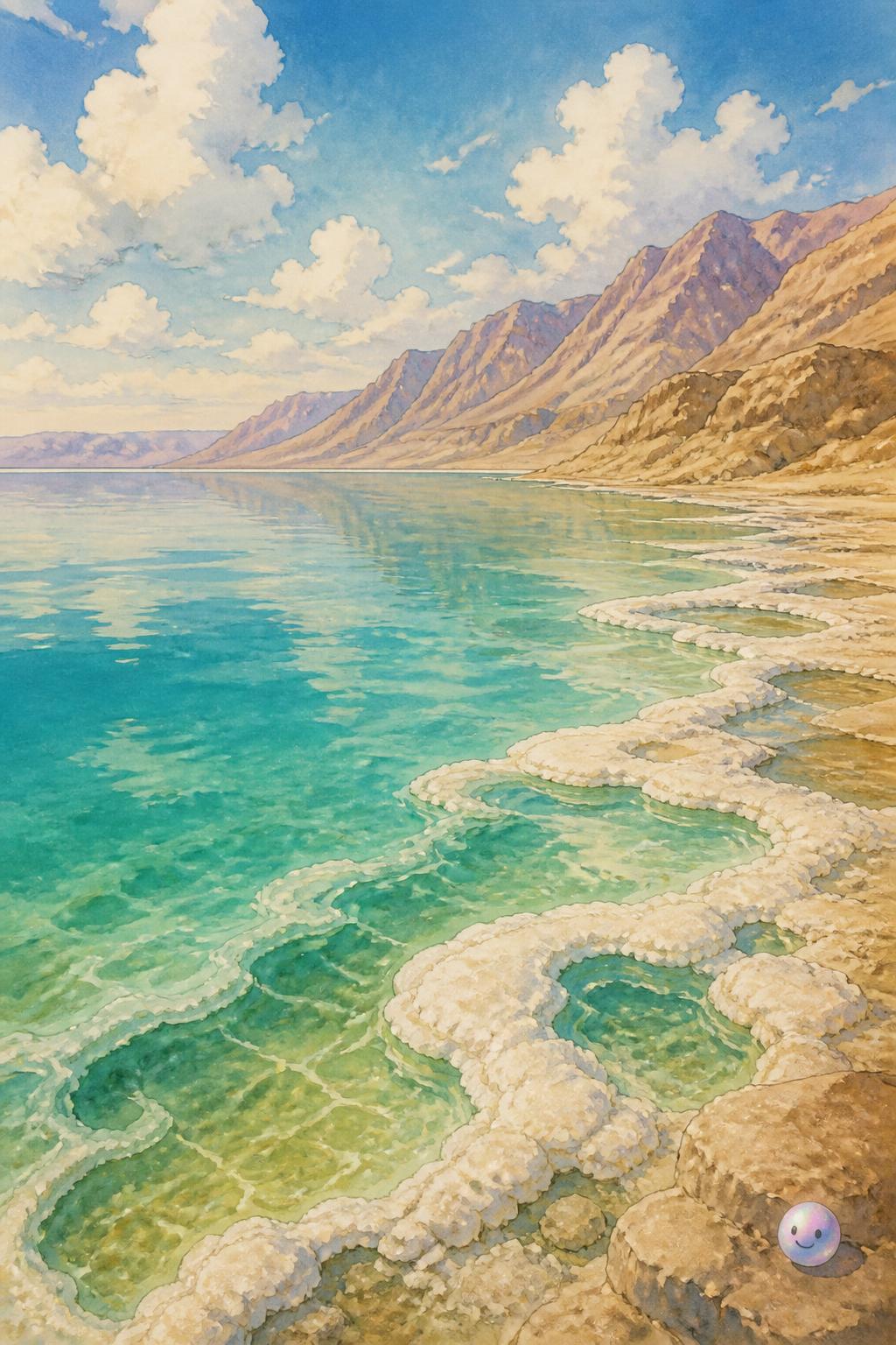 The salty depths of the Dead Sea