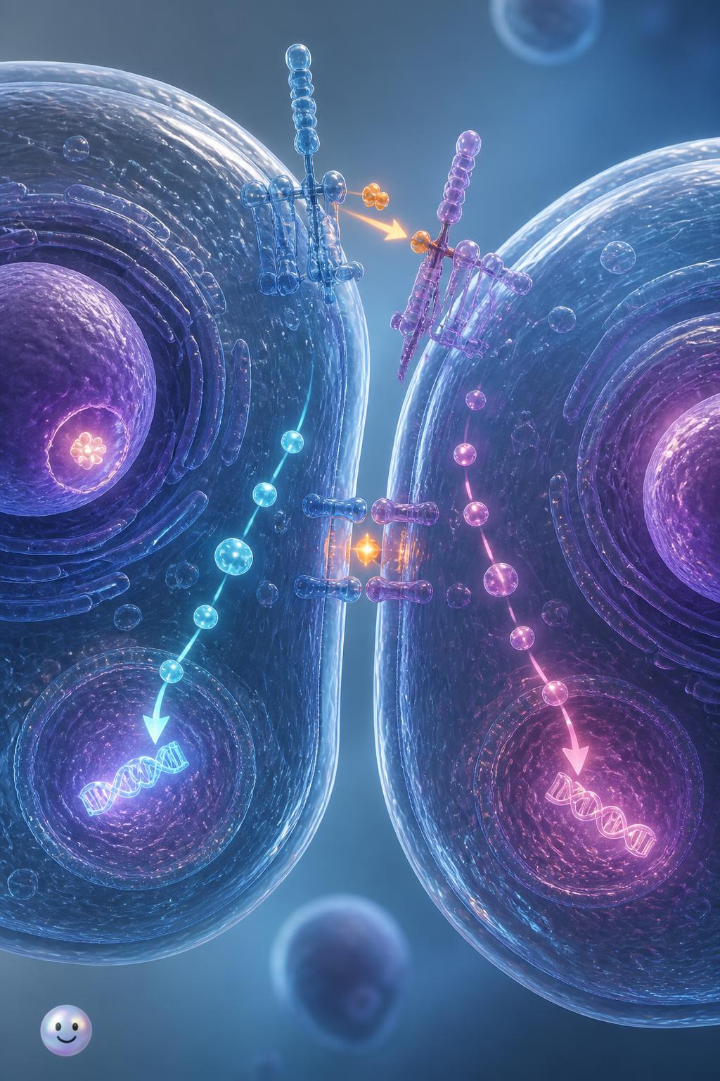 Sending text messages between neighboring cells