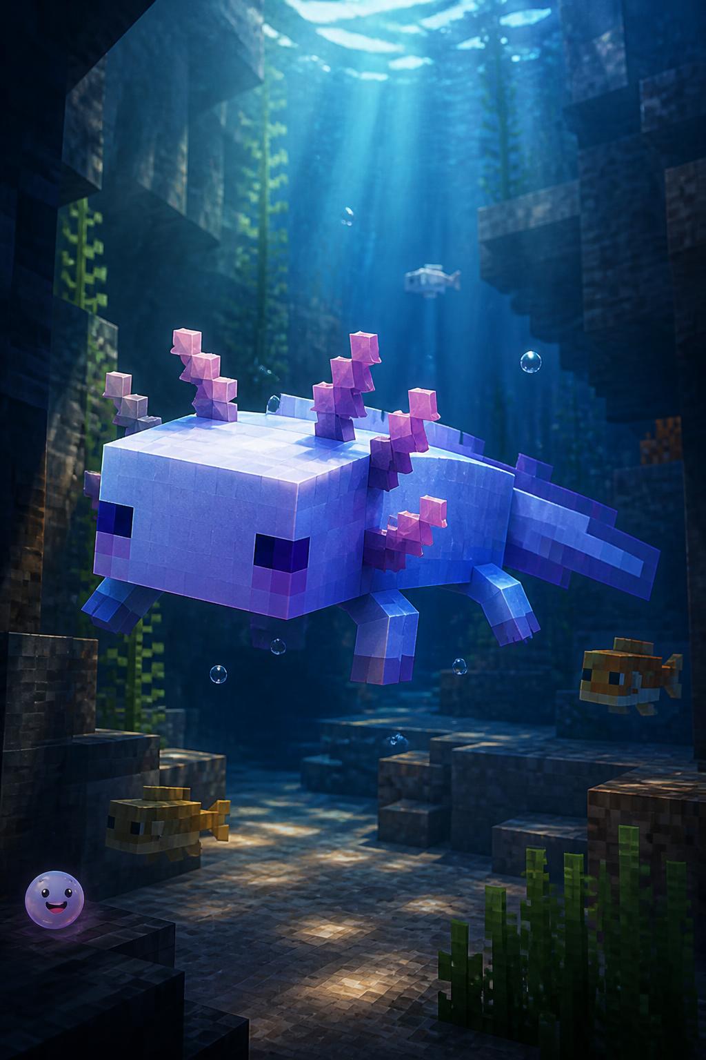 The blue Minecraft celebrity