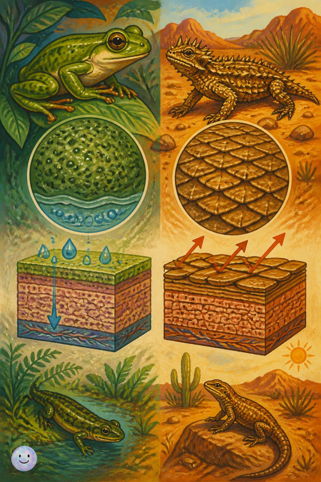 The armor of reptile scales