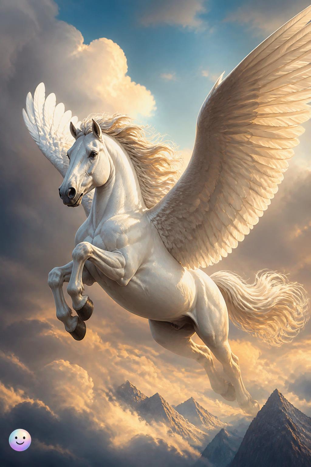 Pegasus the winged horse born from tragedy