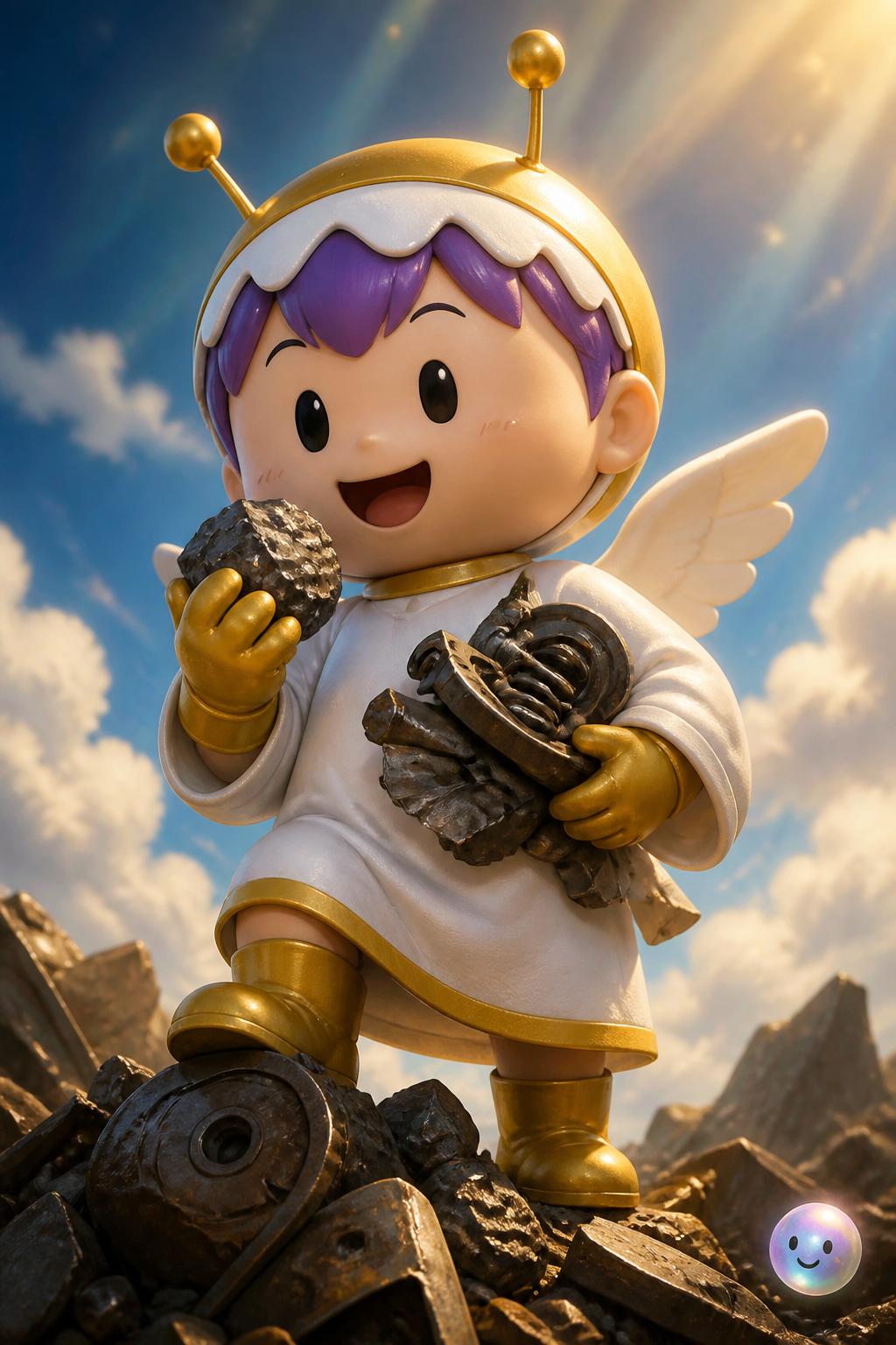 Gatchan the metal-eating angel