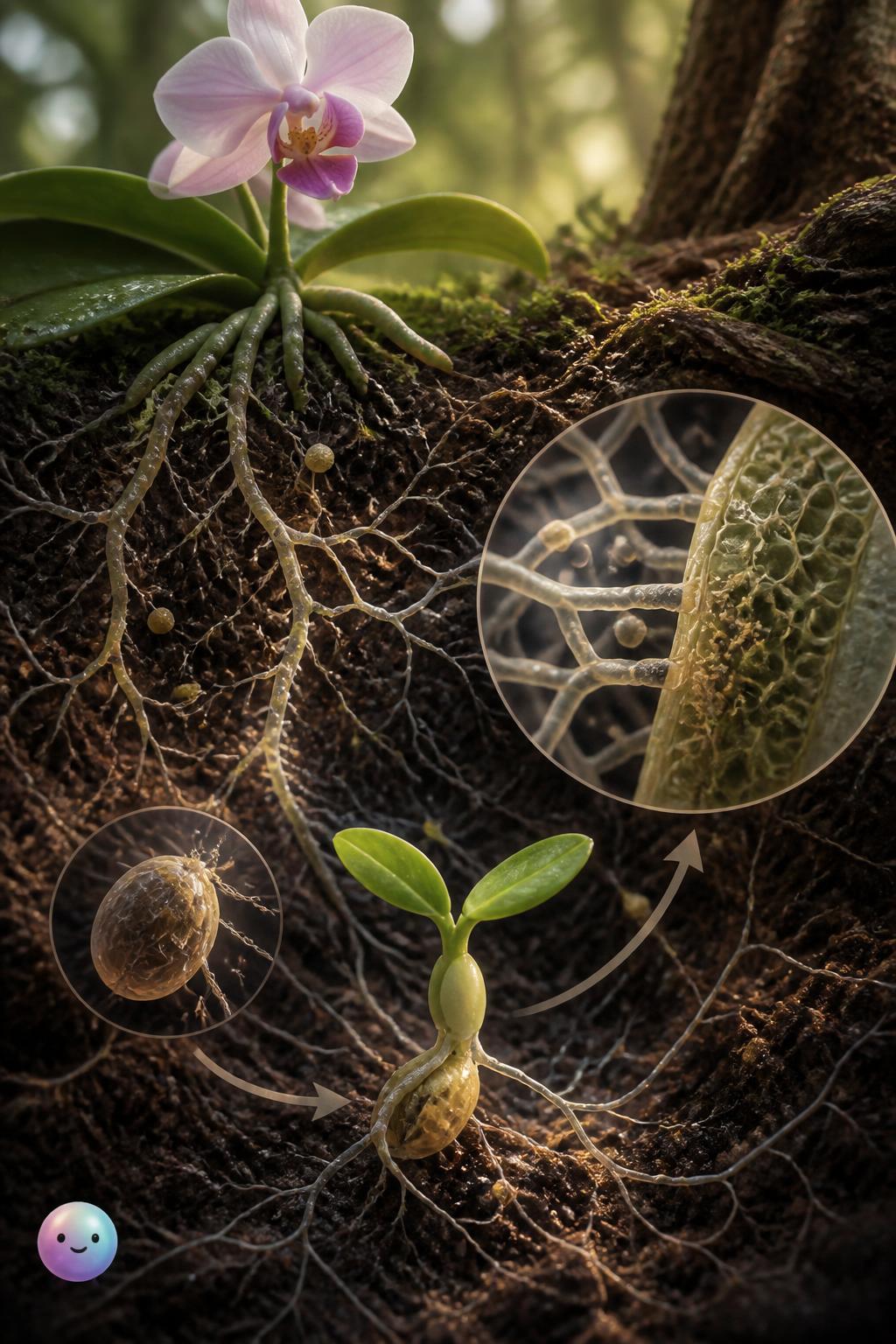 How orchids partner with soil fungi