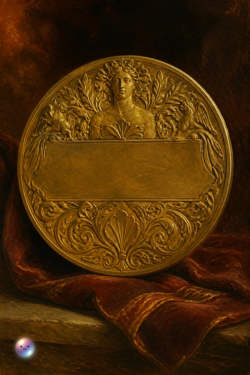 The bronze medallion