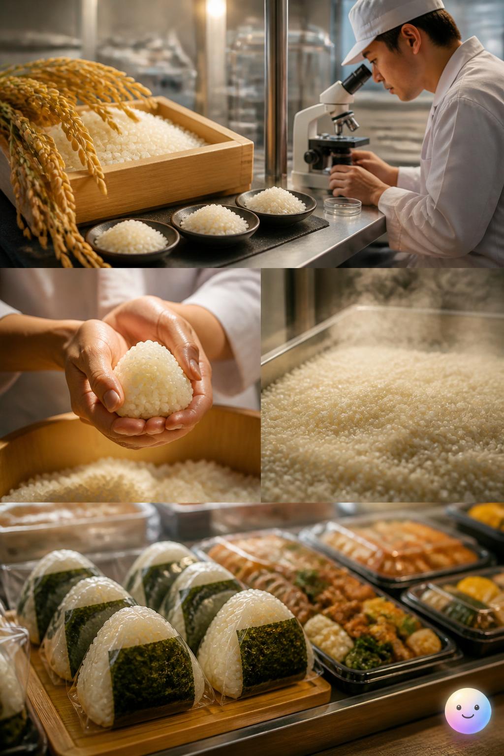 冷めても美味しいお米のブレンド技術