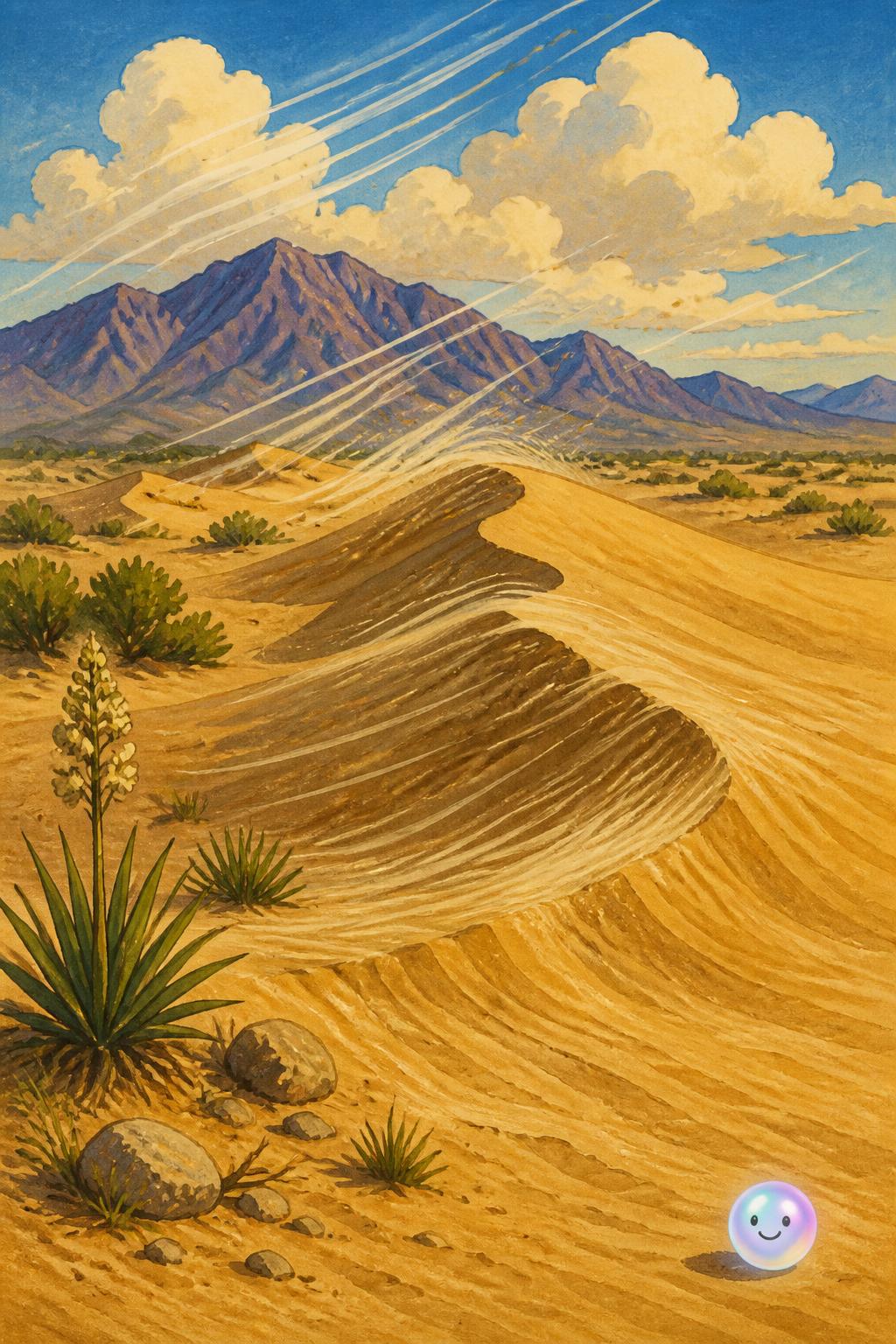 El viento como escultor constante
