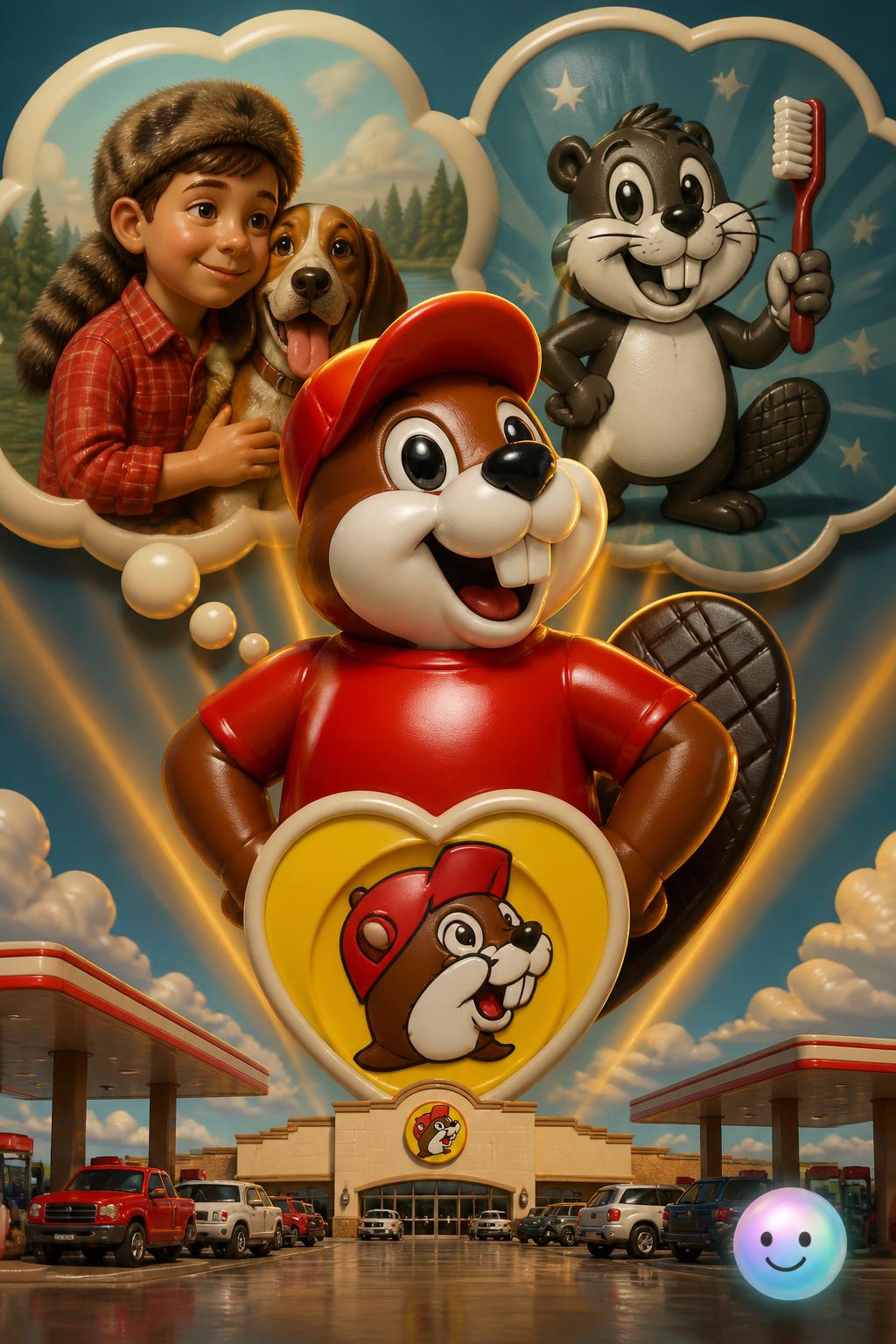 Why the mascot is a beaver named Buc-ee