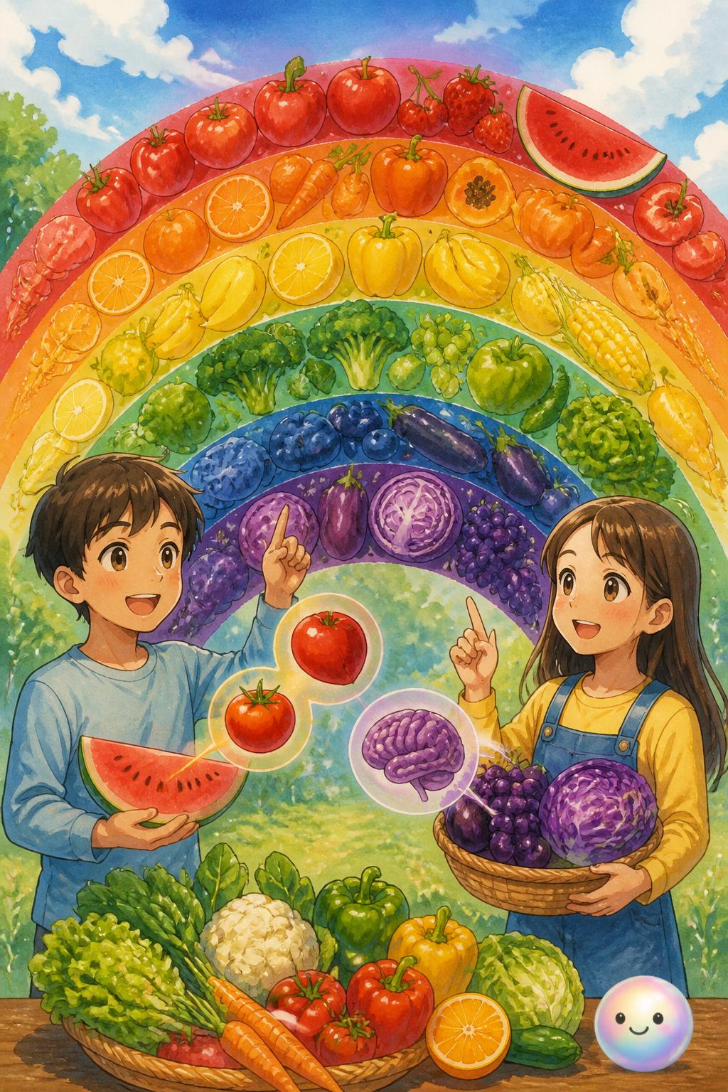 El arcoíris de los nutrientes naturales