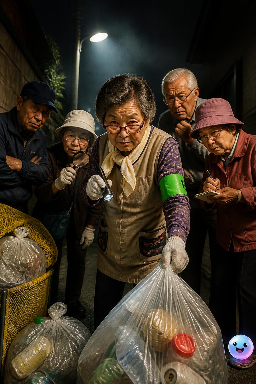 ゴミステーションの監視員たち