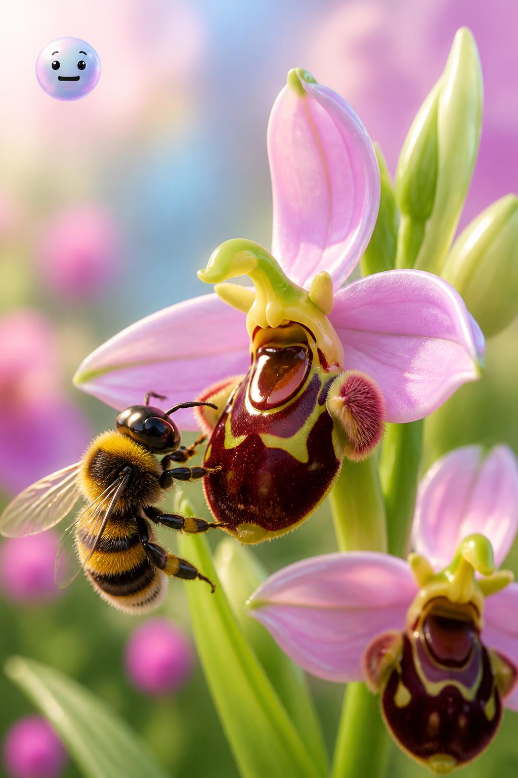 The deceptive bee orchid