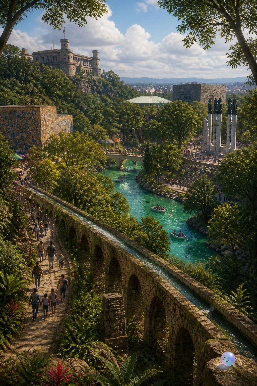 El acueducto que alimentaba a Tenochtitlan