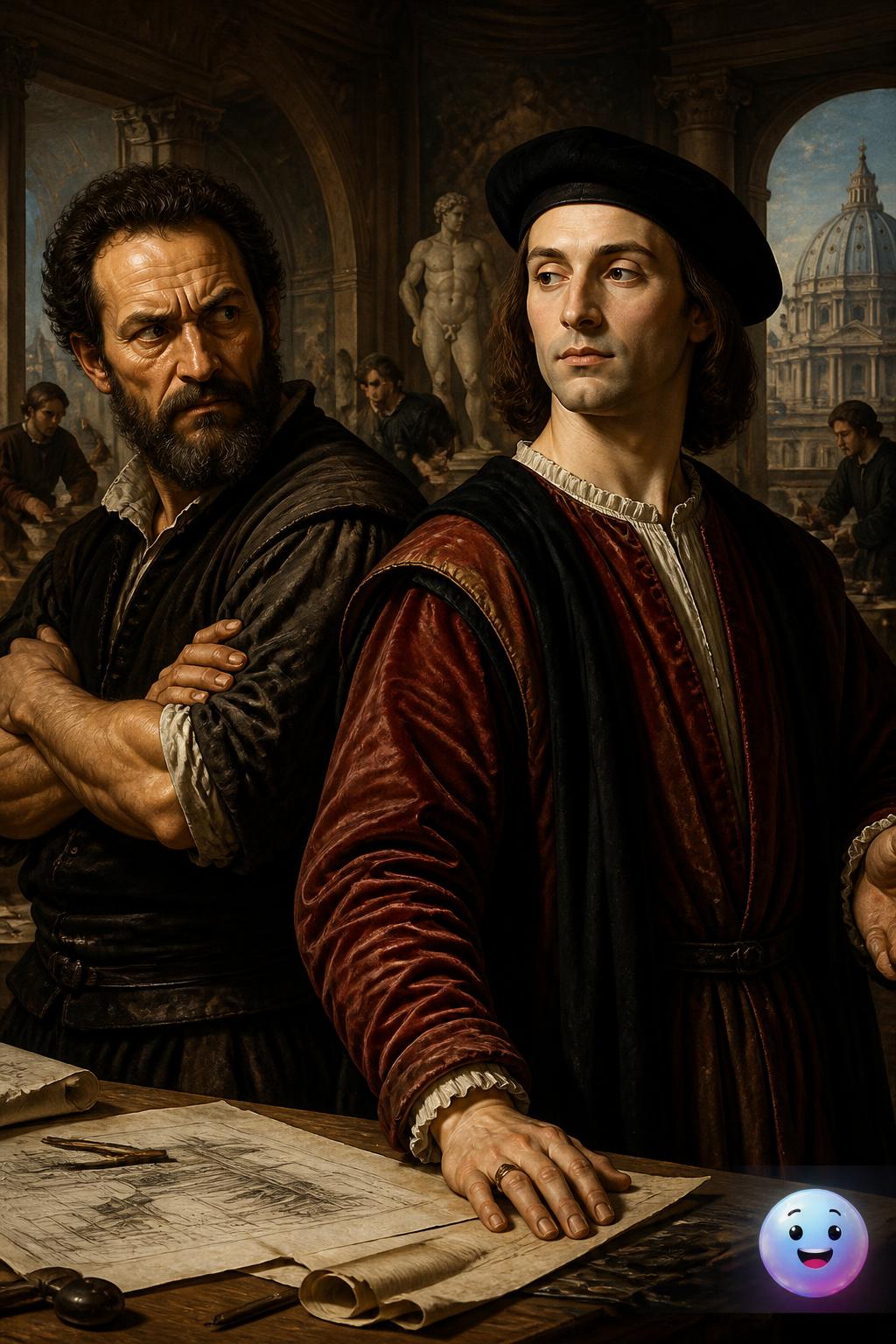 A rivalidade amarga com Michelangelo