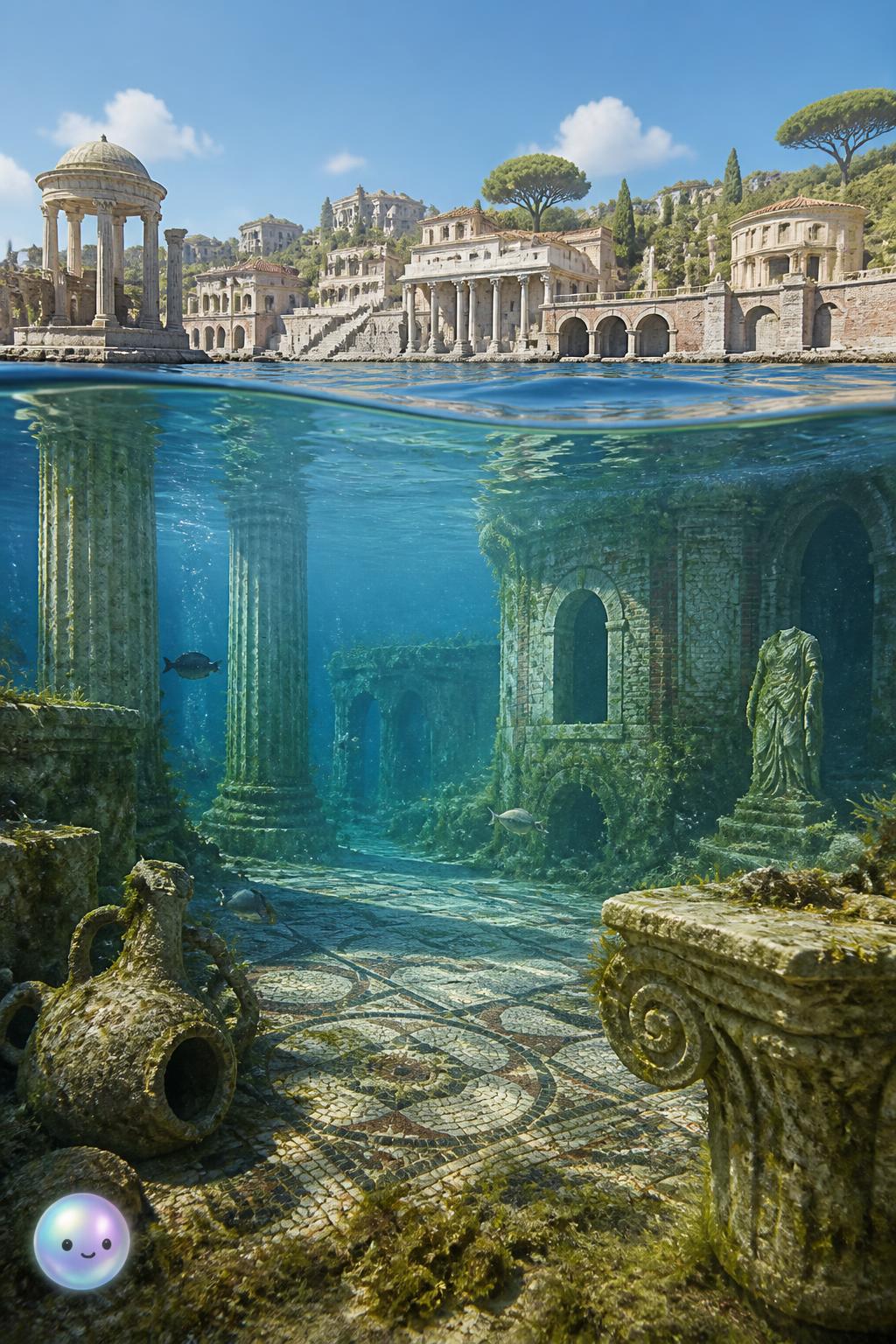 The submerged Roman resort of Baiae