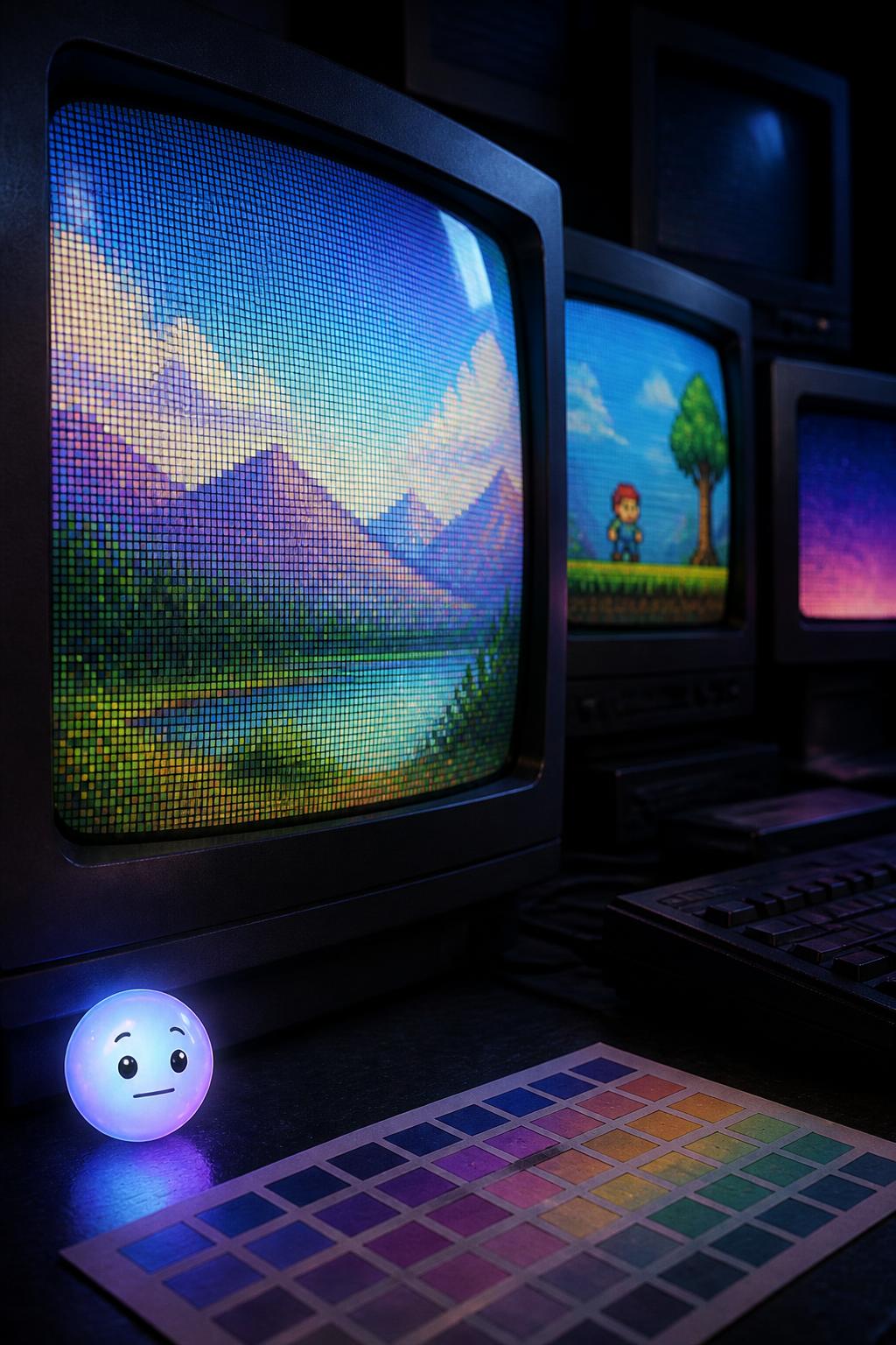 The secret glow of old monitors