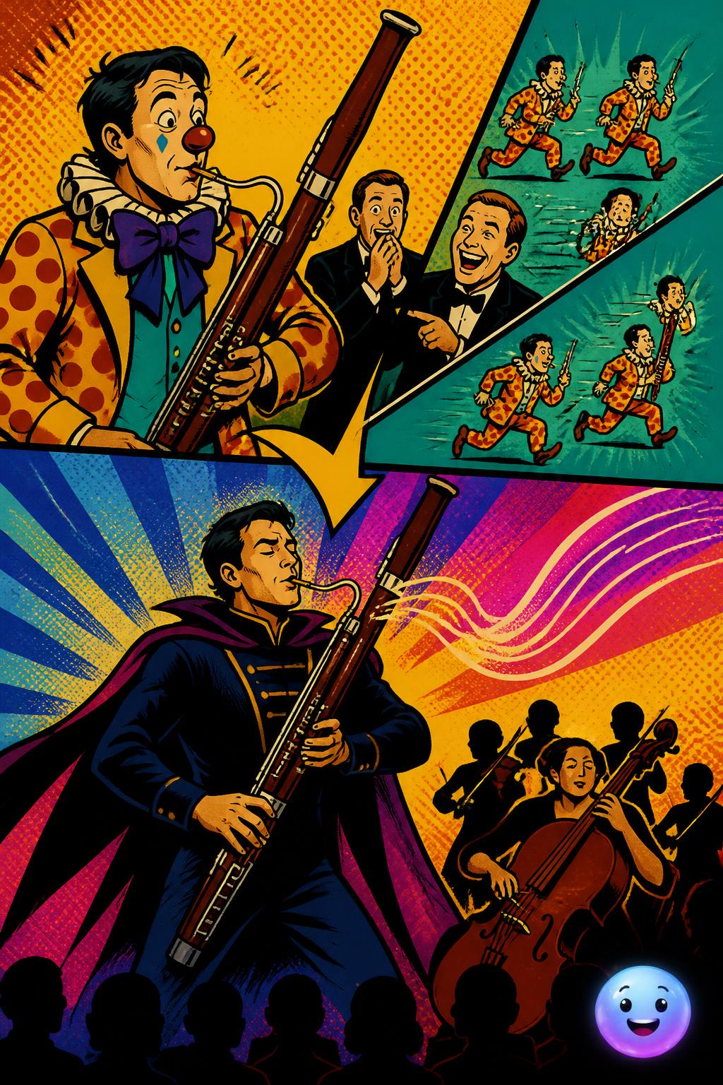 De palhaço a herói dramático