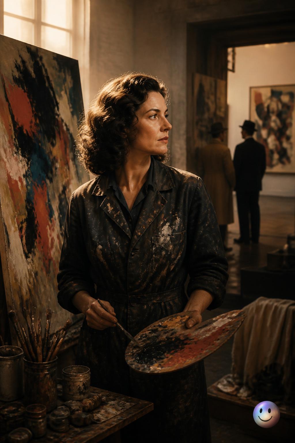 Selling art under a male name