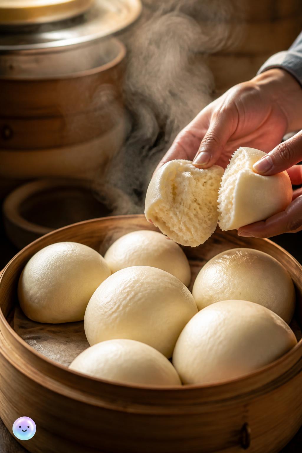 The steam rise of Chinese mantou