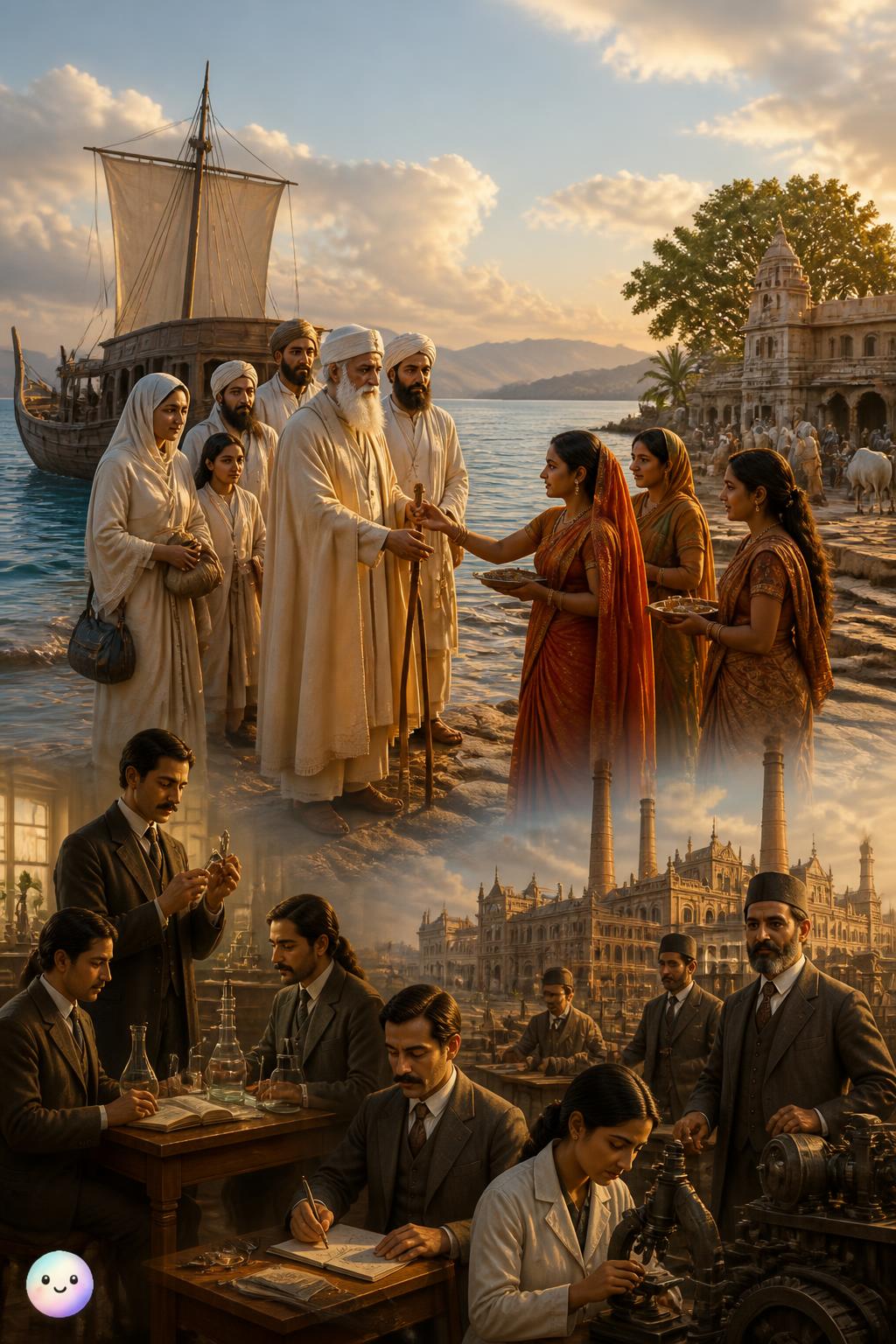 El refugio en la India y los Parsis