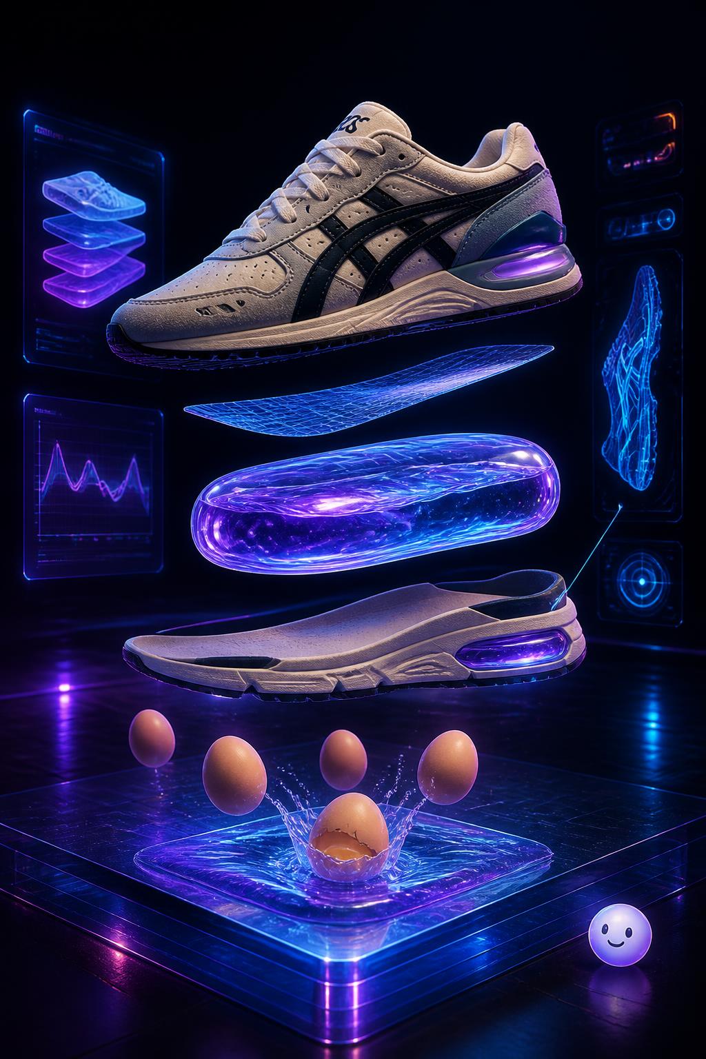 Space-age gel cushioning from Japan