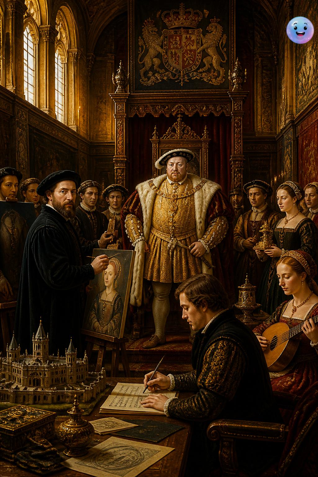 La corte di Enrico VIII come palcoscenico d'arte