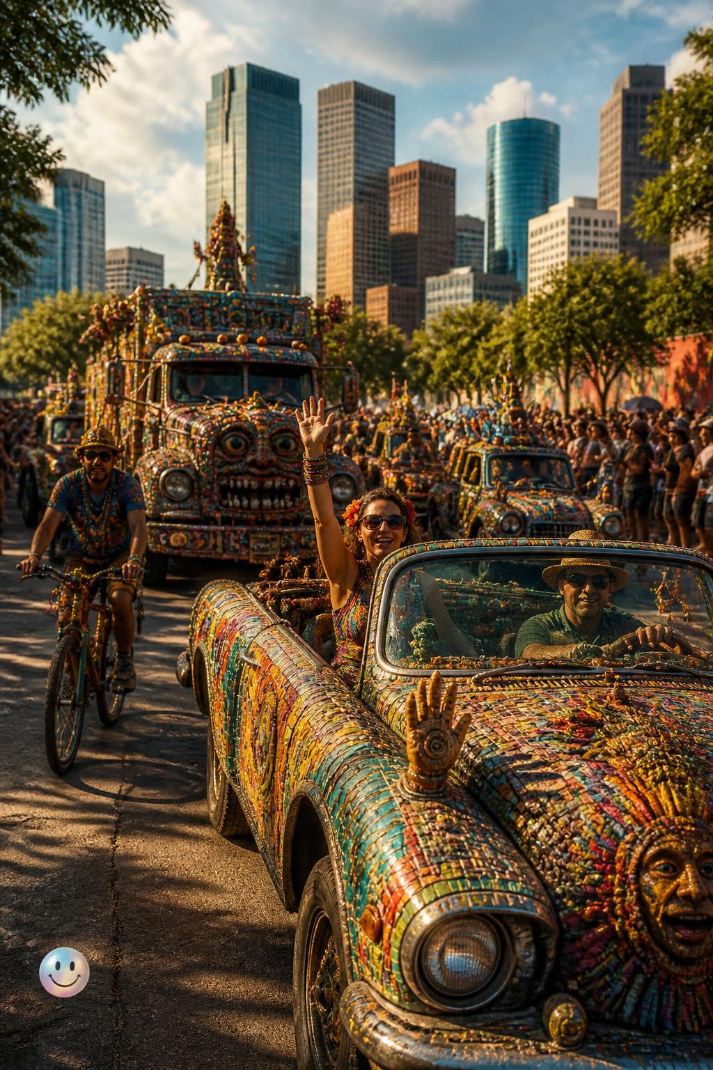 The annual Art Car Parade