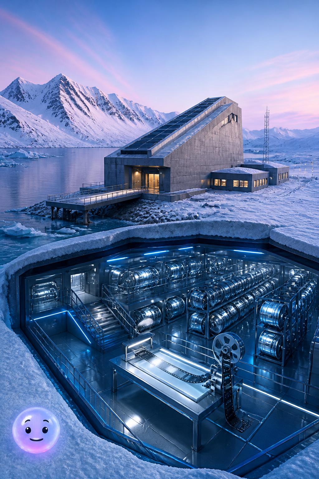 The Arctic World Archive's analog digital storage