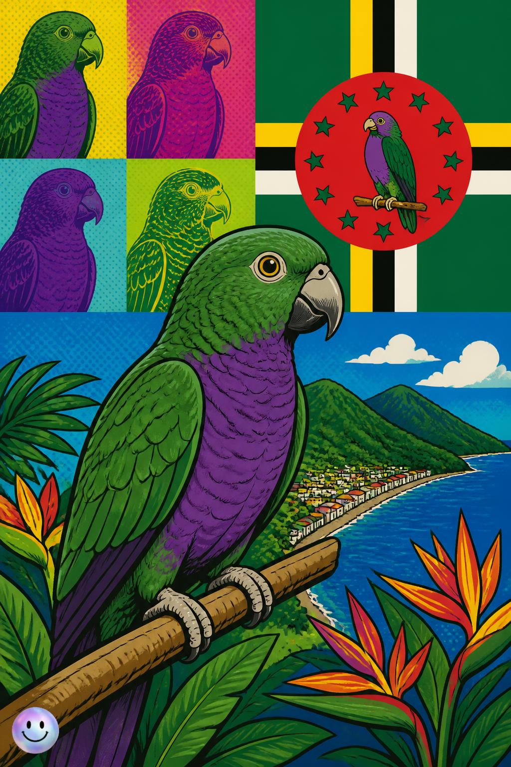 Dominica's purple sisserou parrot