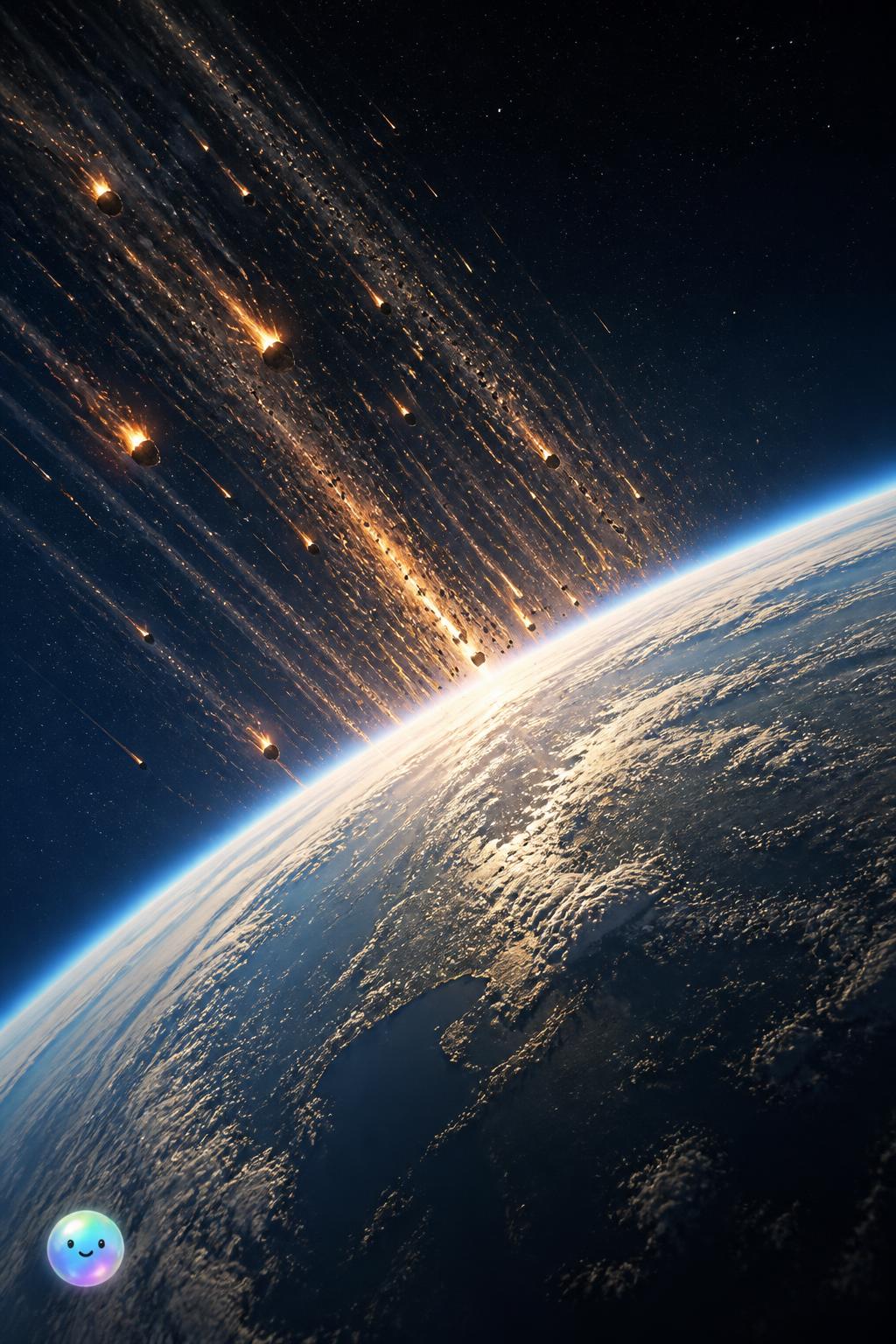 Earth's annual cosmic collision