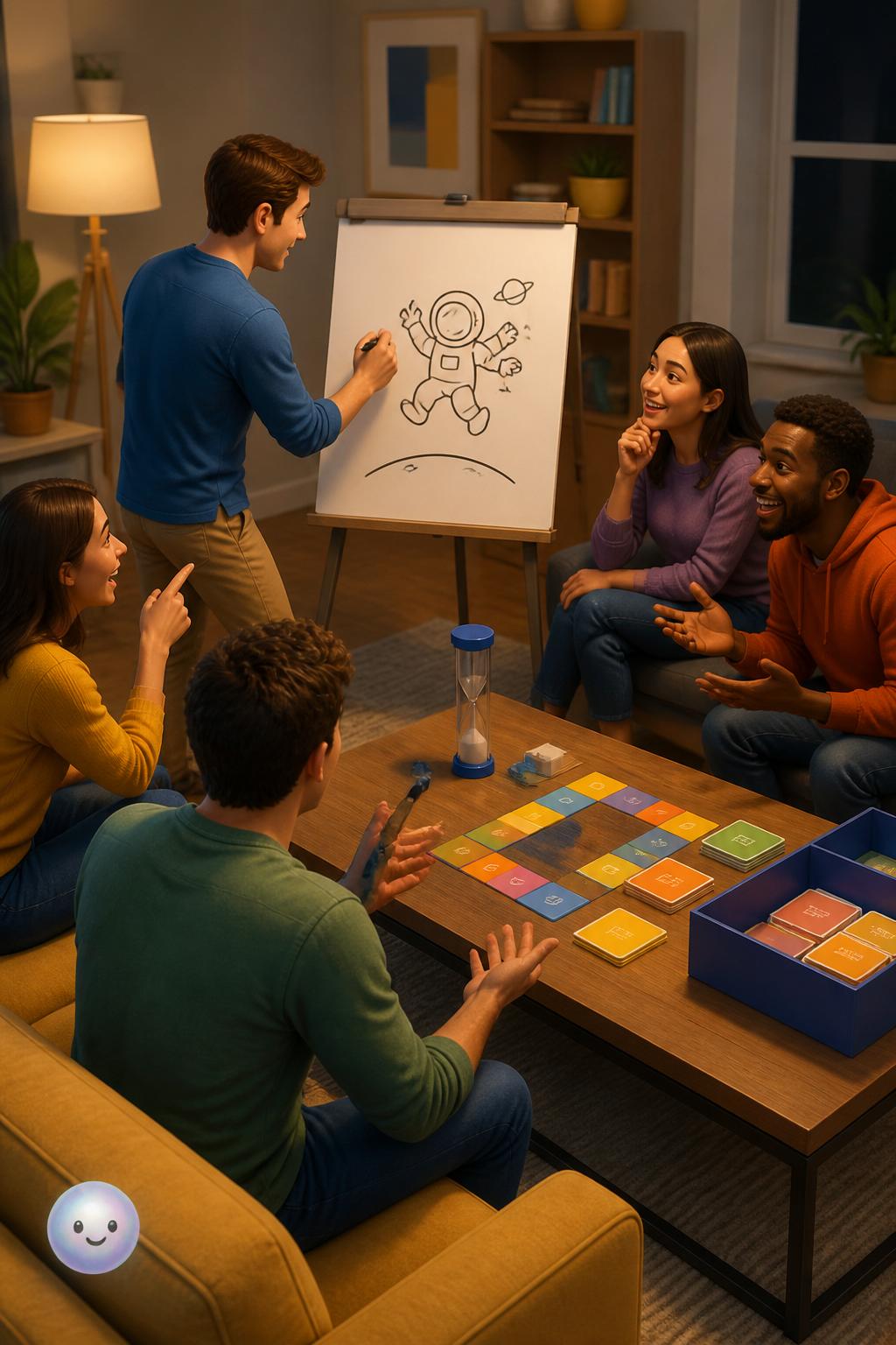 Sketching against the clock in Pictionary