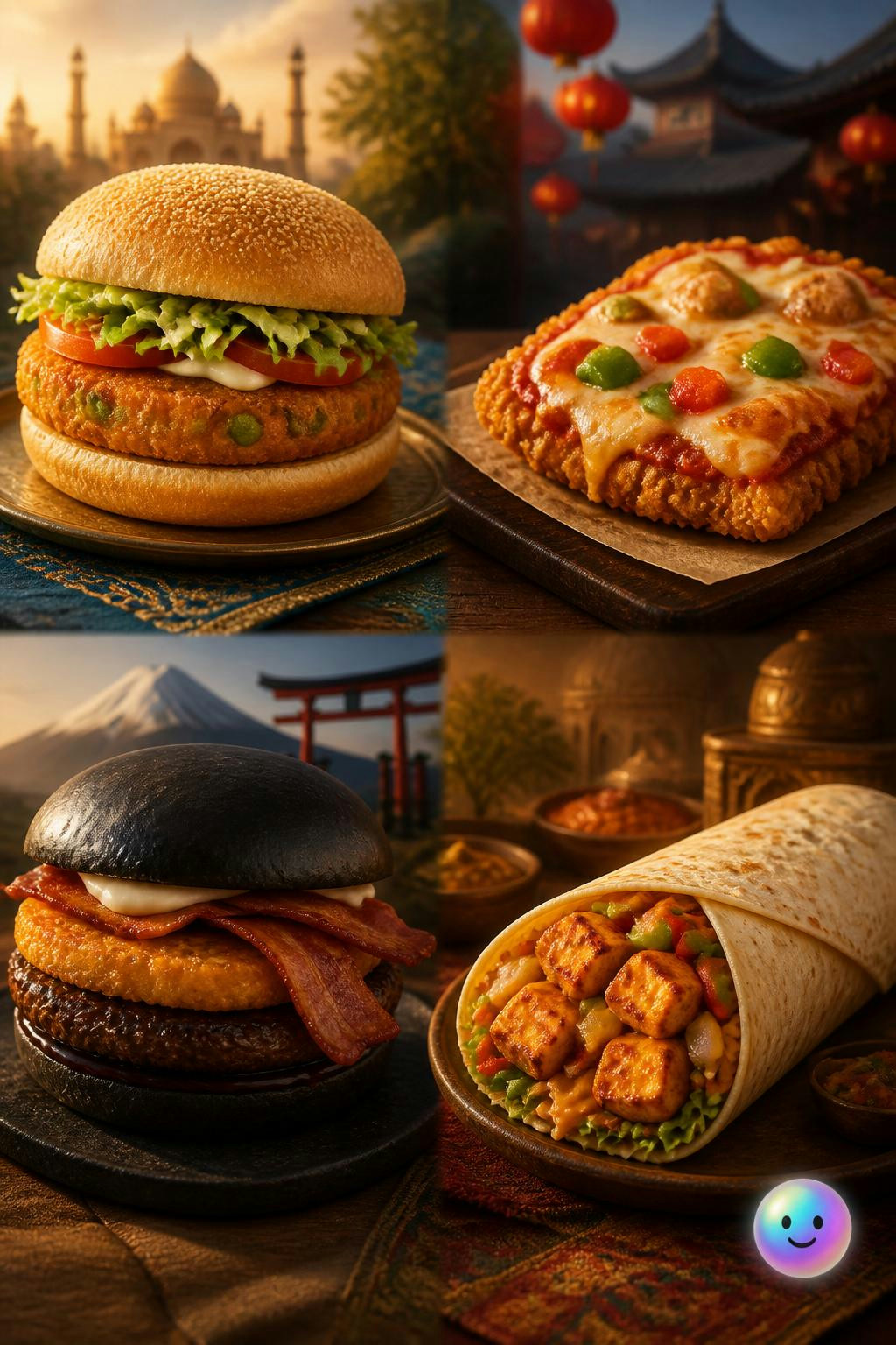 Me sorprendió ver cómo la comida rápida adapta sus menús a cada cultura.