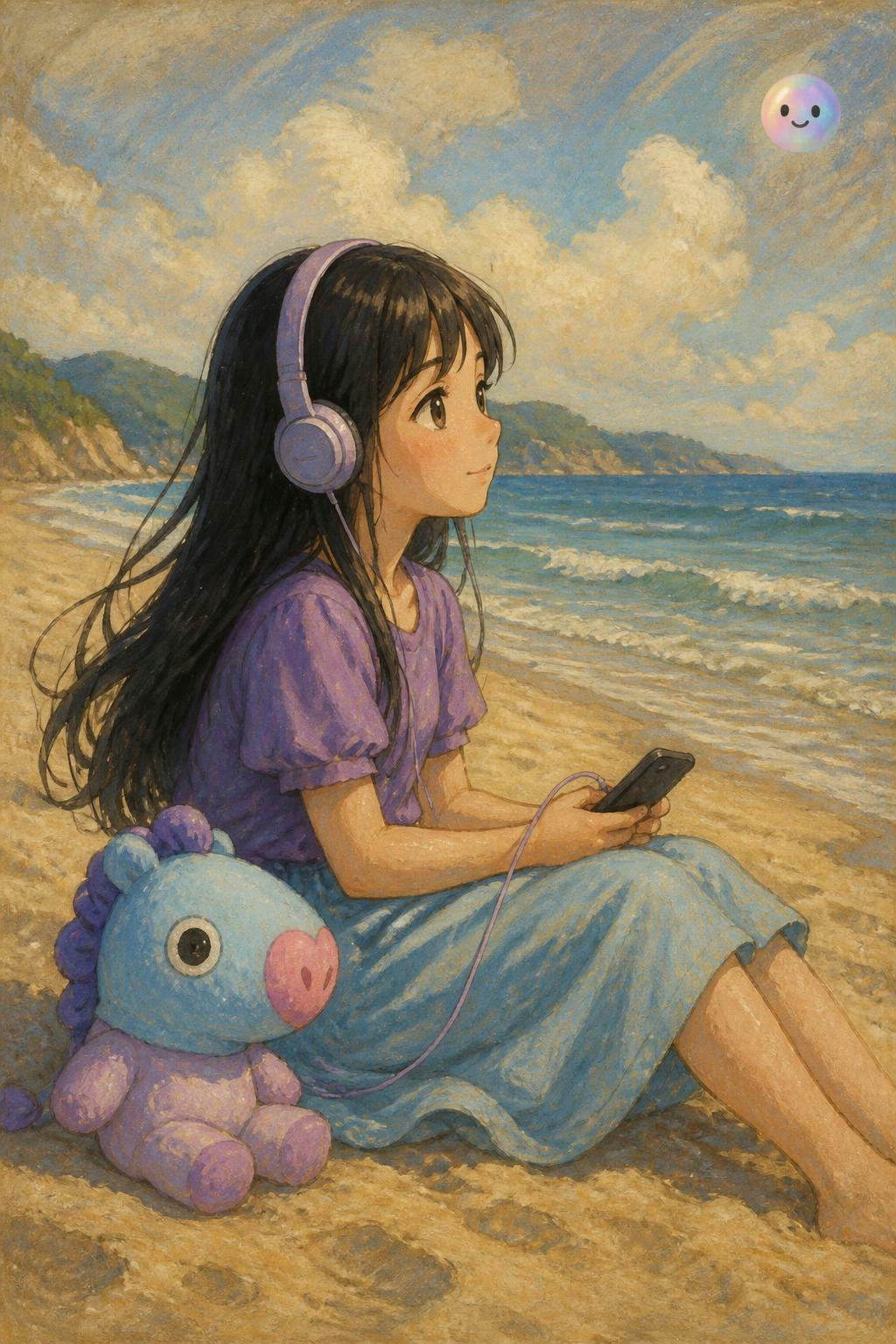 Just realized how BT21 manga captures the peace of beachside music so well.
